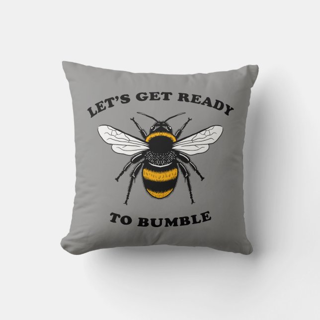 Låt oss Hämta Redo till Bumble Kudde (Framsida)