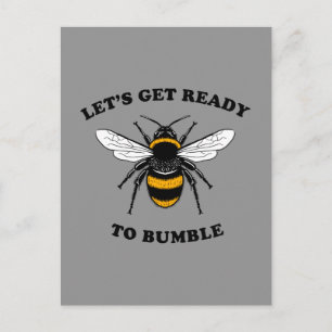 Låt oss Hämta Redo till Bumble Vykort