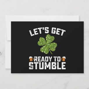 Låt oss Hämta Redo till stötdämpande St patrick's  Inbjudningar