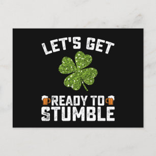 Låt oss Hämta Redo till stötdämpande St patrick's Vykort