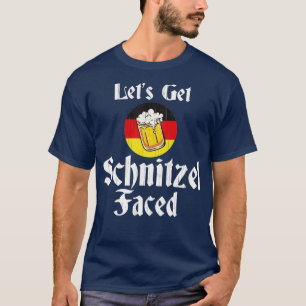 Låt oss Hämta Schnitzel-vänd tysk öl-Oktoberfest T Shirt