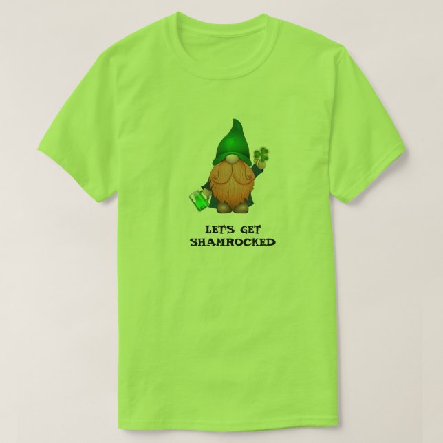 LÅT OSS HÄMTA SHAMROCKED - S:t Patrick's Day T Shirt (Design framsida)