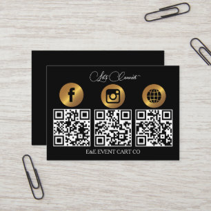 Låt oss hämta Social Modern QR-kod - företag Visitkort
