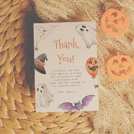 Låt oss Hämta Spooky Cute Halloween Birthday Tack Kort