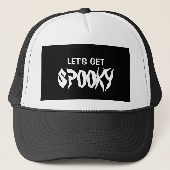 Låt oss Hämta Spooky Halloween T-Shirt Keps (Framsida)