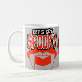 Låt oss Hämta Spooky Vampire Fangs Halloween-desig Kaffemugg