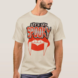 Låt oss Hämta Spooky Vampire Fangs Halloween-desig T Shirt