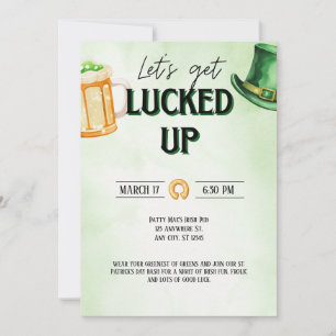 Låt oss hämta St. Patrick-Day-inbjudan Inbjudningar