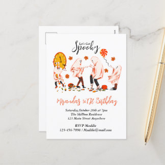 Låt oss Hämta talande Ghost med Friend Party Helg Vykort