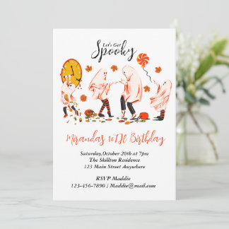 Låt oss Hämta talande Ghost med Friend Party Inbjudningar