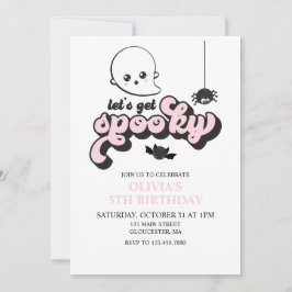 Låt oss Hämta taloky Halloween-födelsedagsinbjudan Inbjudningar