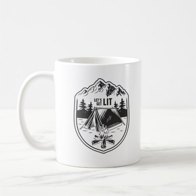Låt oss Hämta Tält-kampanjklass Kaffemugg (Vänster)