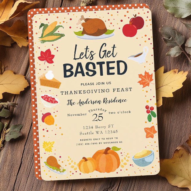 Låt oss hämta Thanksgiving Inbjudningar (Skapare uppladdad)