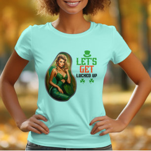 Låt oss Hämta upplåst - Grönt öl och Cheer T Shirt