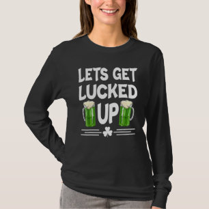 Låt oss Hämta upplöst St patricks day Irish Shamro T Shirt
