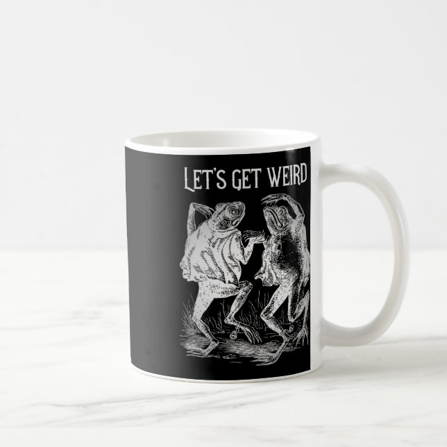 Låt oss Hämta Verkligen Konstig Danning Frogs Stra Kaffemugg (Höger)
