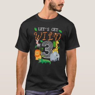 Låt oss Hämta Vild 3:e Safari-djur 3 års gammal bi T Shirt