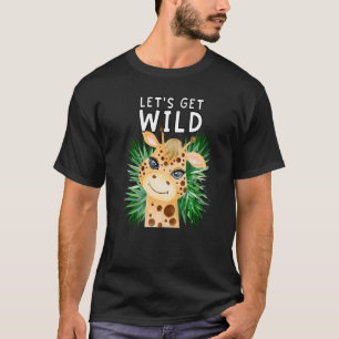 Låt oss Hämta Vild Zoo Animals Safari Party vid dj T Shirt