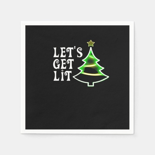 Låt oss Hämta Vuxen Lit Design Lit-stig Jul Essent Pappersservett (Framsidan)