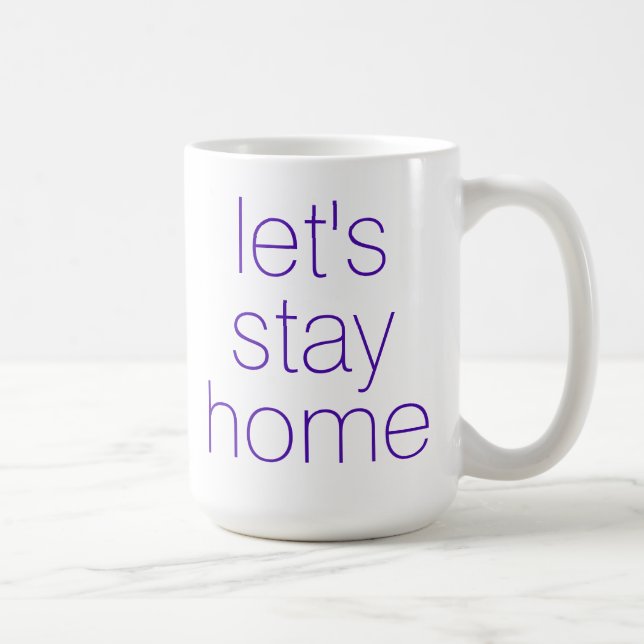 "Låt oss hemma" Kaffe Mugg (Höger)