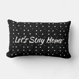 "Låt oss hemma" på Polka dots Lumbarkudde
