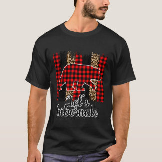 Låt oss Hibernate Leopard Buffalo Play Mönster Win T Shirt