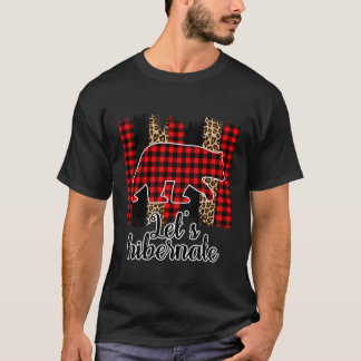 Låt oss Hibernate Leopard Buffalo Play Mönster Win T Shirt