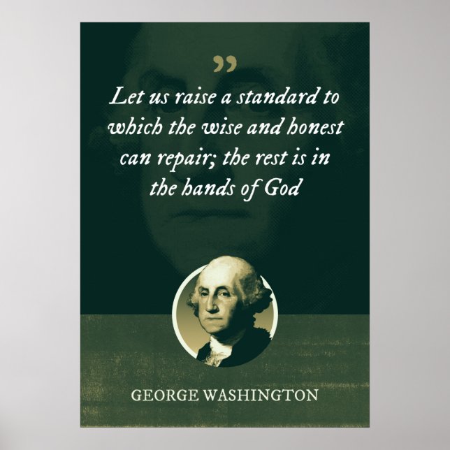 Låt oss höja en standard som de kloka poster (Framsidan)