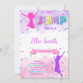 Låt oss hoppa födelsedagsinbjudan inbjudningar