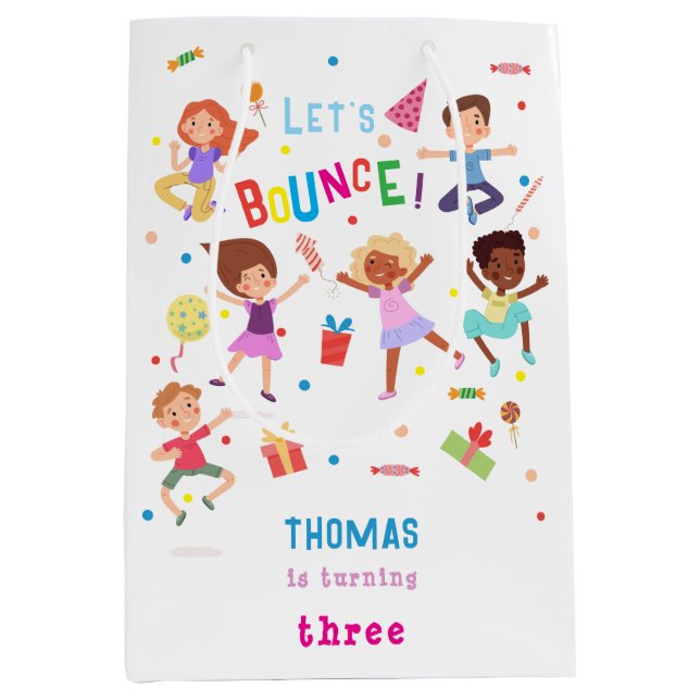 Låt oss hopppark barns födelsedag (Framsidan)