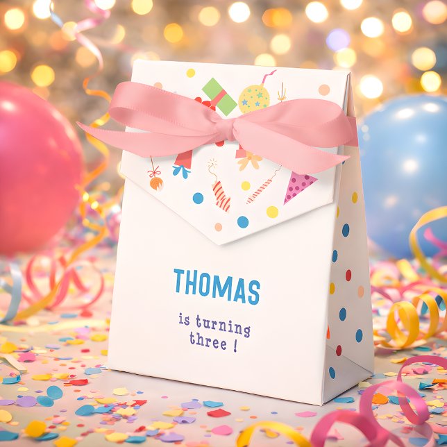 Låt oss hoppparken i barns födelsedag presentaskar (Skapare uppladdad)