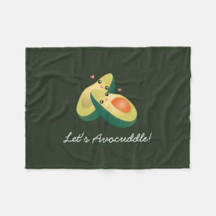Låt oss humorn för den Avocuddle den roliga Fleecefilt