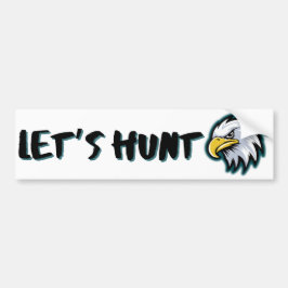 LÅT OSS HUNT Philadelphia Eagles Bumper Sticker Bildekal