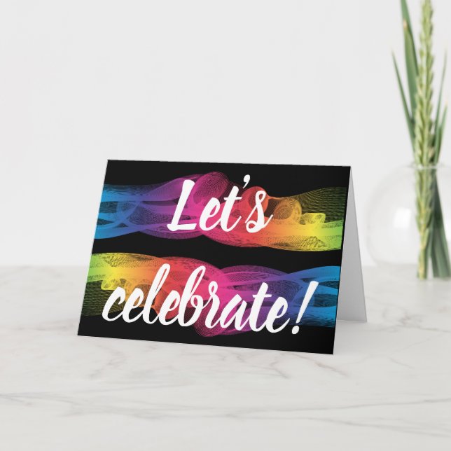 Låt oss inbjudan till Celebrate inbjudan (Framsida)