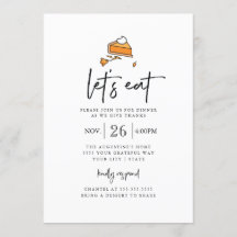 Låt oss inbjudan till dagens moderna Thanksgiving