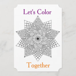 Låt oss inbjudan till färgningspartiet Färg tillsa