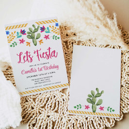 Låt oss inbjudan till Fiesta Girl Birthday