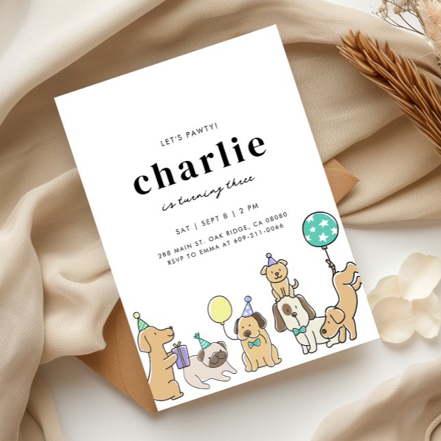 Låt oss inbjudan till födelsedag för småbarn på Hu (Skapare uppladdad)