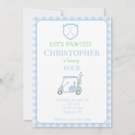 Låt oss inbjudan till Par-Tee Barns födelsedag