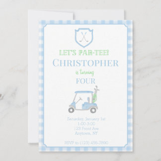 Låt oss inbjudan till Par-Tee Barns födelsedag