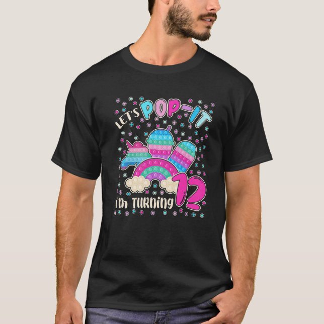 Låt oss jag 12 för 12 år gamla flickor Uni T Shirt (Framsida)