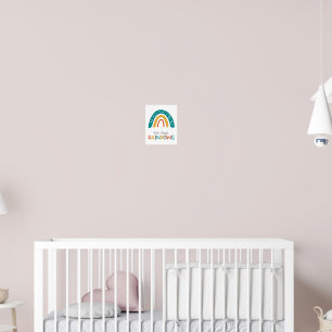 Låt oss jaga regnbågar Nursery Wall Art Poster