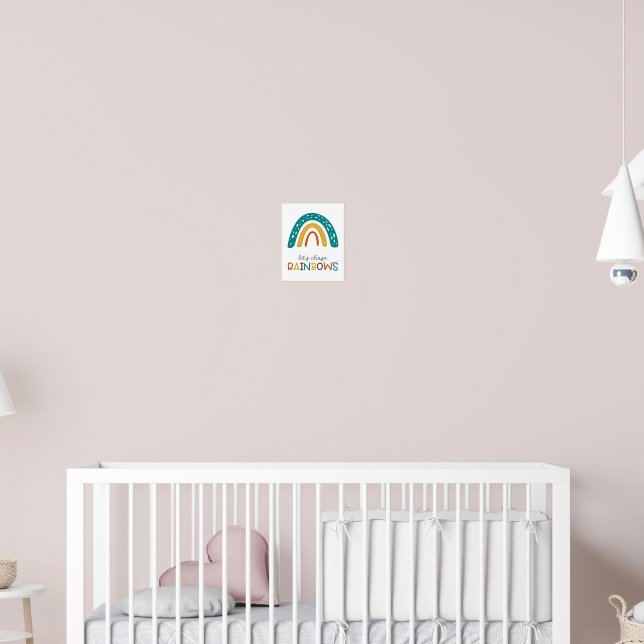 Låt oss jaga regnbågar Nursery Wall Art Poster (Barnkammare 2)