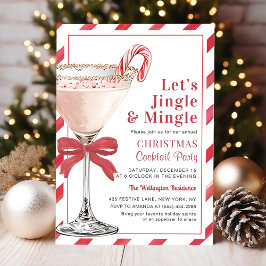 Låt oss Jingla och Umgås Jul Cocktailfest Inbjudningar