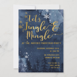 Låt oss Jingle & Mingle-Julfest Inbjudningar