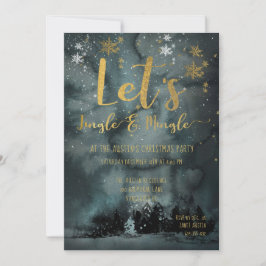 Låt oss Jingle & Mingle-Julfest Inbjudningar