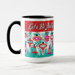 Låt oss Jolly Retro-julkaffe Mugg