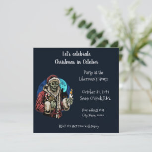 Låt oss jul i oktober-inbjudan inbjudningar