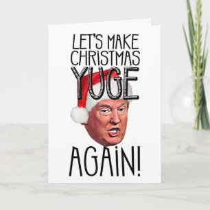 Låt oss Jul Yuge igen Helgkort