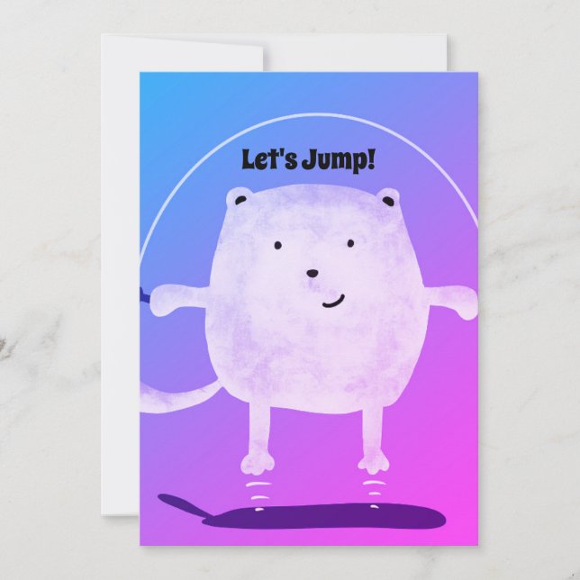 Låt oss Jump! Inbjudningar (Framsida)